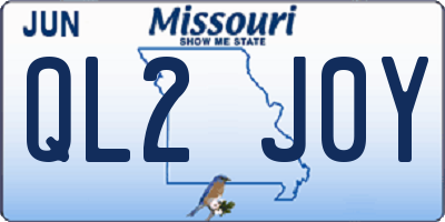 MO license plate QL2J0Y