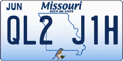 MO license plate QL2J1H