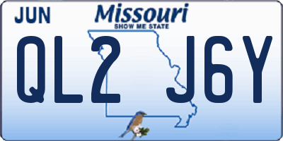 MO license plate QL2J6Y