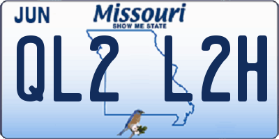 MO license plate QL2L2H