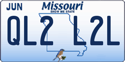 MO license plate QL2L2L