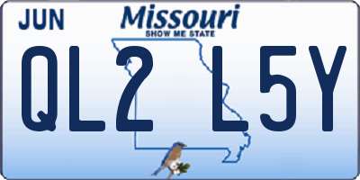 MO license plate QL2L5Y
