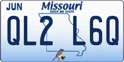 MO license plate QL2L6Q