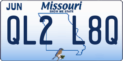 MO license plate QL2L8Q
