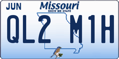 MO license plate QL2M1H