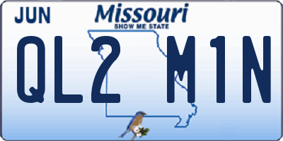 MO license plate QL2M1N