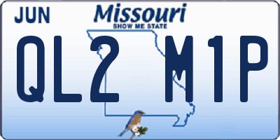 MO license plate QL2M1P
