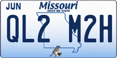 MO license plate QL2M2H
