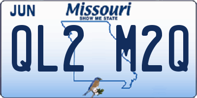 MO license plate QL2M2Q