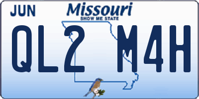 MO license plate QL2M4H