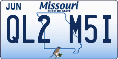MO license plate QL2M5I