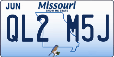 MO license plate QL2M5J