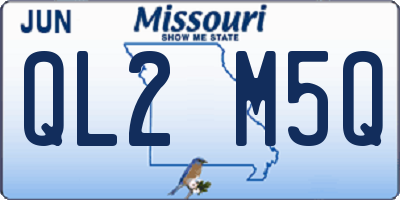 MO license plate QL2M5Q