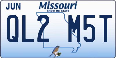 MO license plate QL2M5T