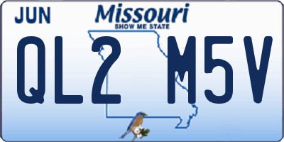 MO license plate QL2M5V