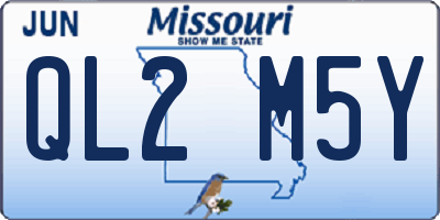 MO license plate QL2M5Y