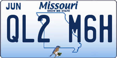 MO license plate QL2M6H