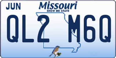 MO license plate QL2M6Q