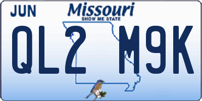 MO license plate QL2M9K