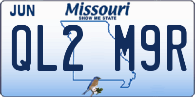 MO license plate QL2M9R