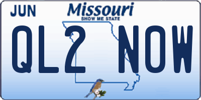 MO license plate QL2N0W