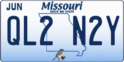 MO license plate QL2N2Y