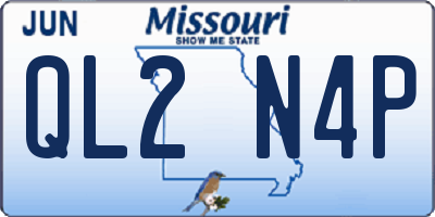 MO license plate QL2N4P