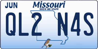MO license plate QL2N4S