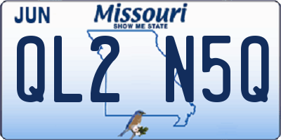 MO license plate QL2N5Q