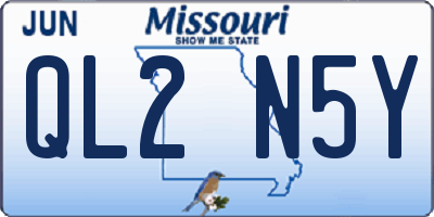 MO license plate QL2N5Y