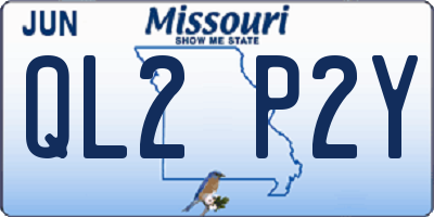 MO license plate QL2P2Y
