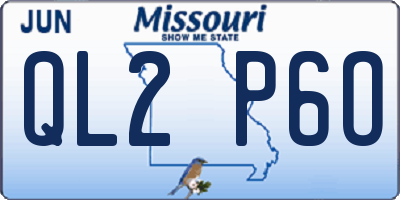 MO license plate QL2P6O