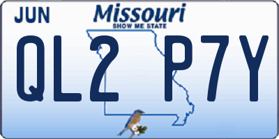 MO license plate QL2P7Y