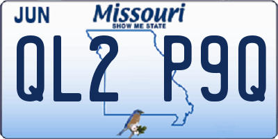 MO license plate QL2P9Q
