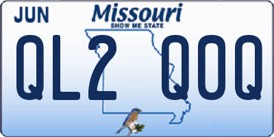 MO license plate QL2Q0Q