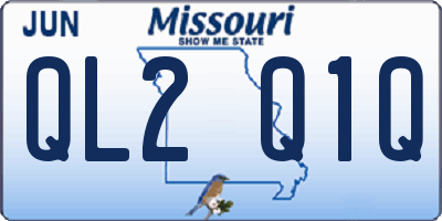 MO license plate QL2Q1Q