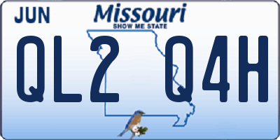 MO license plate QL2Q4H