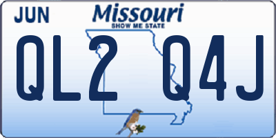 MO license plate QL2Q4J