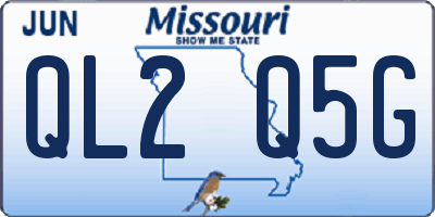 MO license plate QL2Q5G