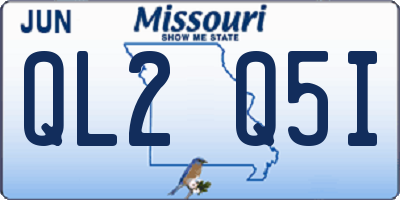 MO license plate QL2Q5I