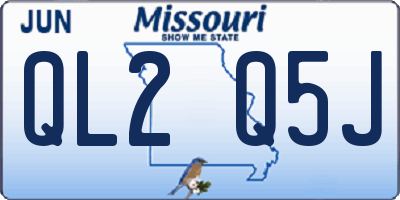 MO license plate QL2Q5J