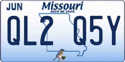 MO license plate QL2Q5Y