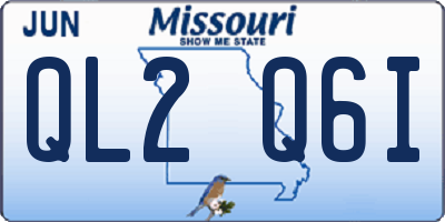 MO license plate QL2Q6I