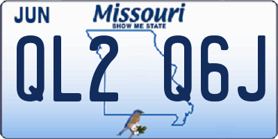 MO license plate QL2Q6J
