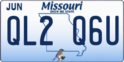 MO license plate QL2Q6U