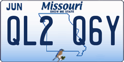 MO license plate QL2Q6Y