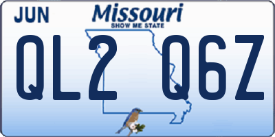 MO license plate QL2Q6Z