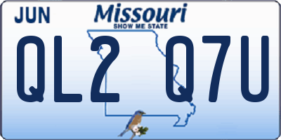 MO license plate QL2Q7U