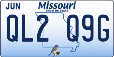 MO license plate QL2Q9G