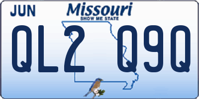 MO license plate QL2Q9Q